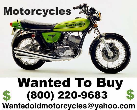 MOTORCYCLES WANTED: 1930's 40's 50's 60's 70's CALL TODAY FOR A OFFER!