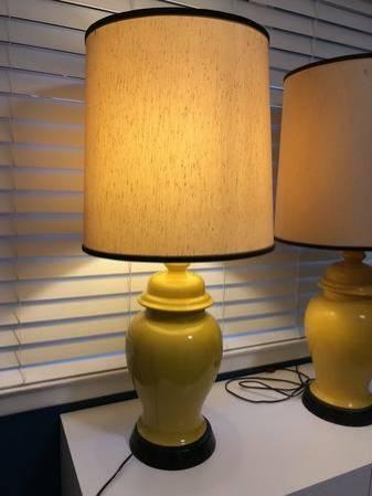 Mid-Century Underwriters Yellow Ceramic  Lamps.jpg